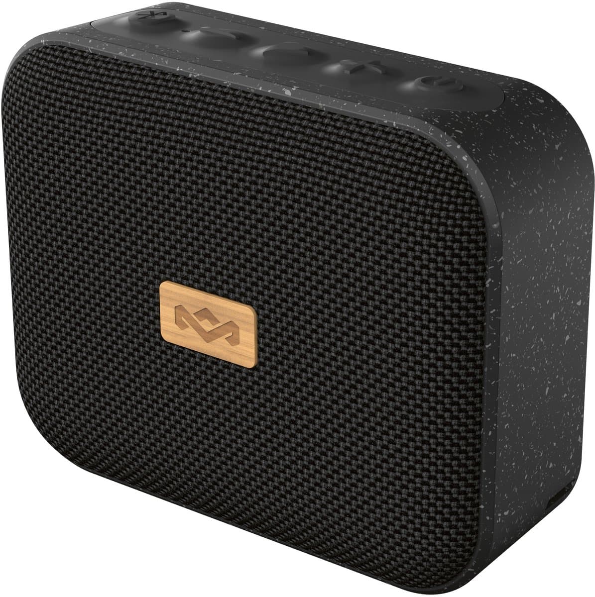 House of Marley Jammin Mini Bluetooth Speaker - Draadloze Compacte Speaker - Waterproof IPX5 - 6 uur Batterijduur - Gemaakt van Duurzame Materialen - Travel - Zwart