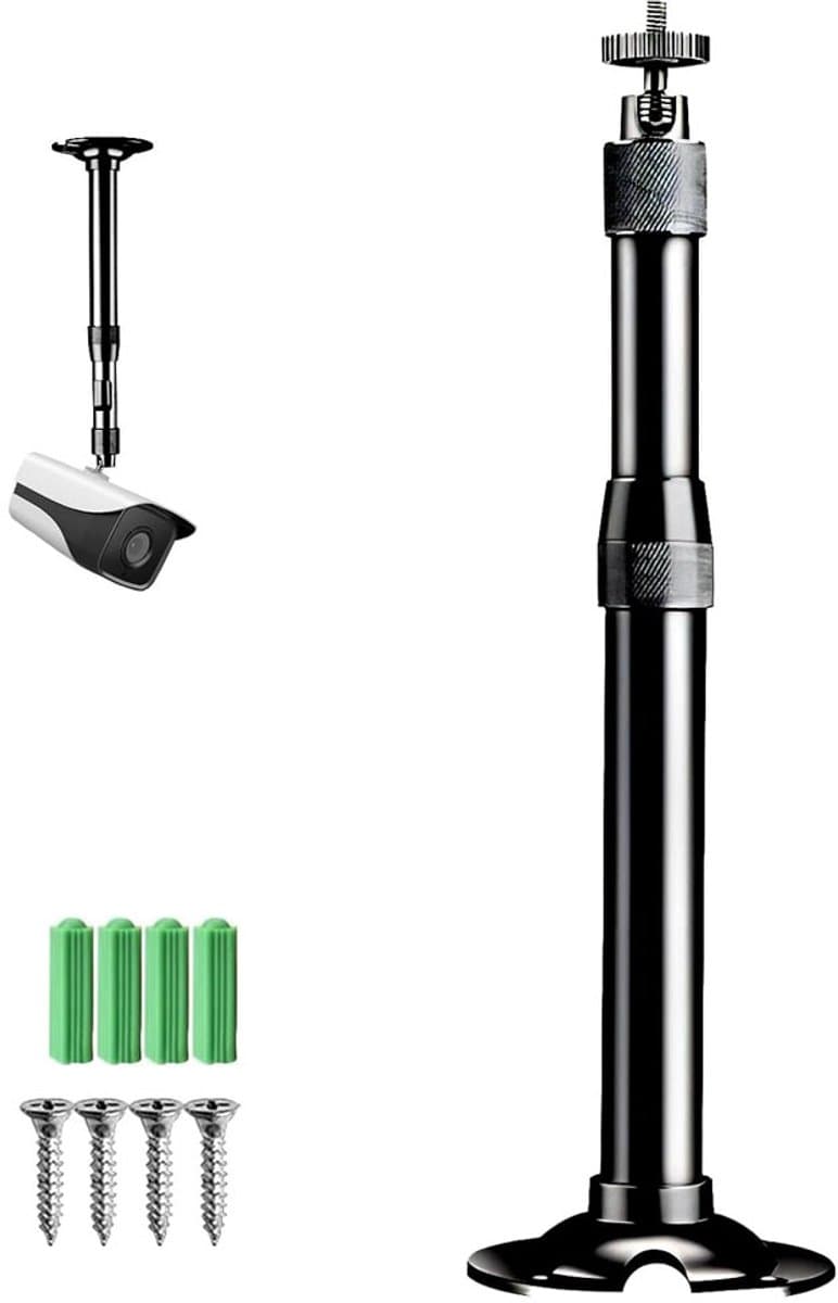 Projectorstandaard - Universele projectorbeugel - Wand- en plafondmontage - Compatibel met projectoren, digitale camera's, camcorders - Verlengstuk van 20-40 cm - Zwart