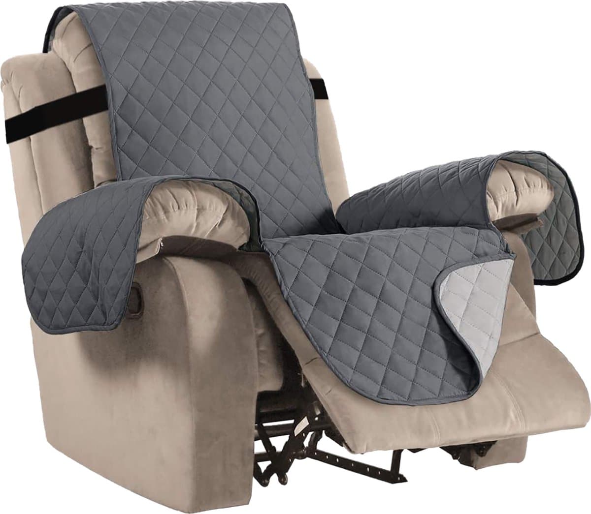 St. Helens Home & Garden Huisdier Beschermhoes voor bank of stoel - Quilted - 170x190cm - Grijs