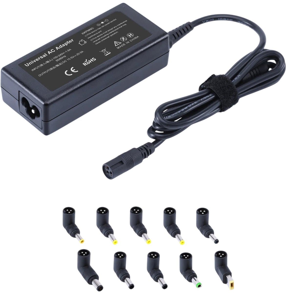 Kbstronics universele Laptop oplader - snellaad funtie - automatische Volt en Ampere herkenning - Geschikt voor : Lenovo PF1X3Y4Z - HP CND1234XYZ - Acer NXH2E3XY45 - Dell 7H2B3X1 - Samsung NP750XFG - deze oplader is 95% geschikt voor laptops