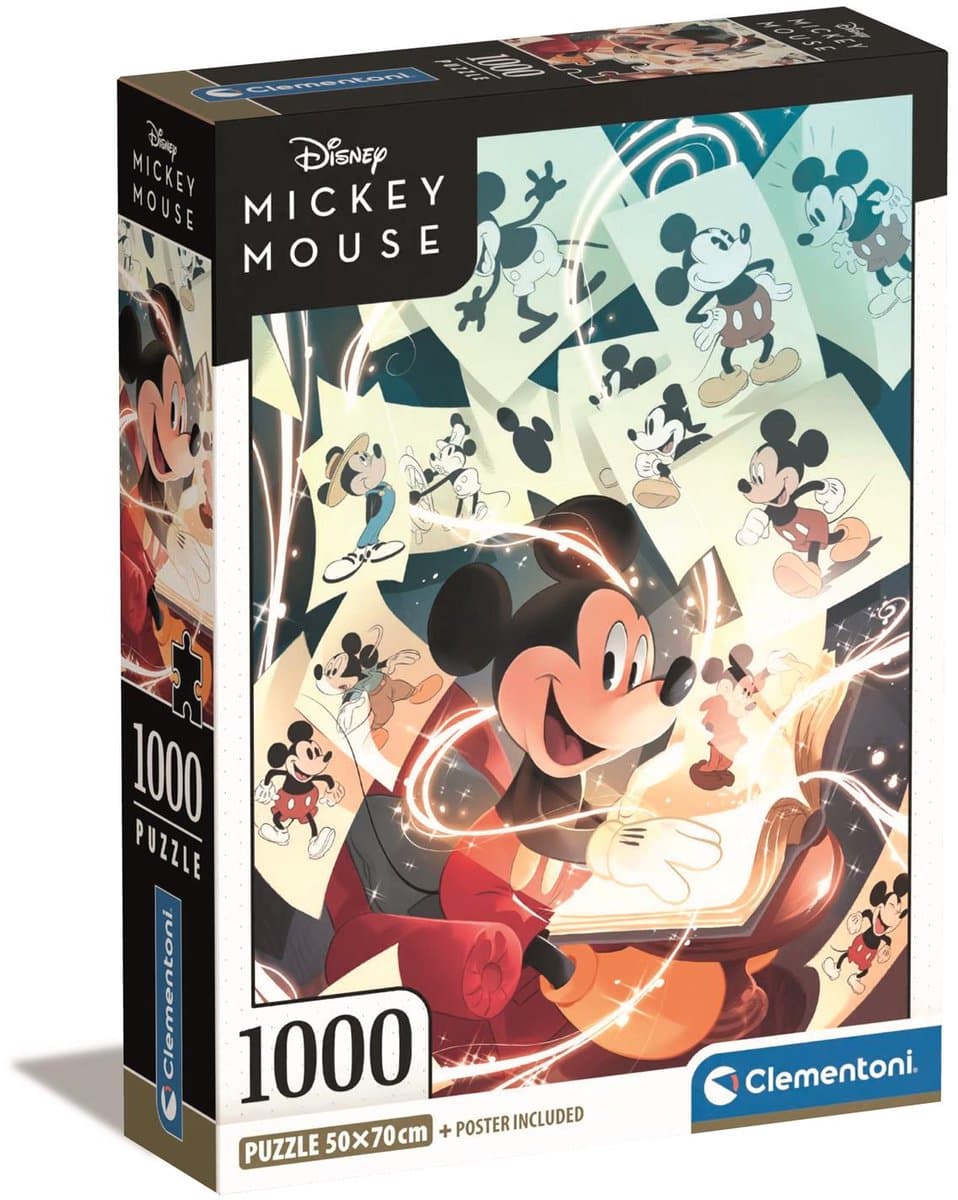 Clementoni Disney puzzel Mickey Mouse - 1000 stuks, 70 x 50 cm