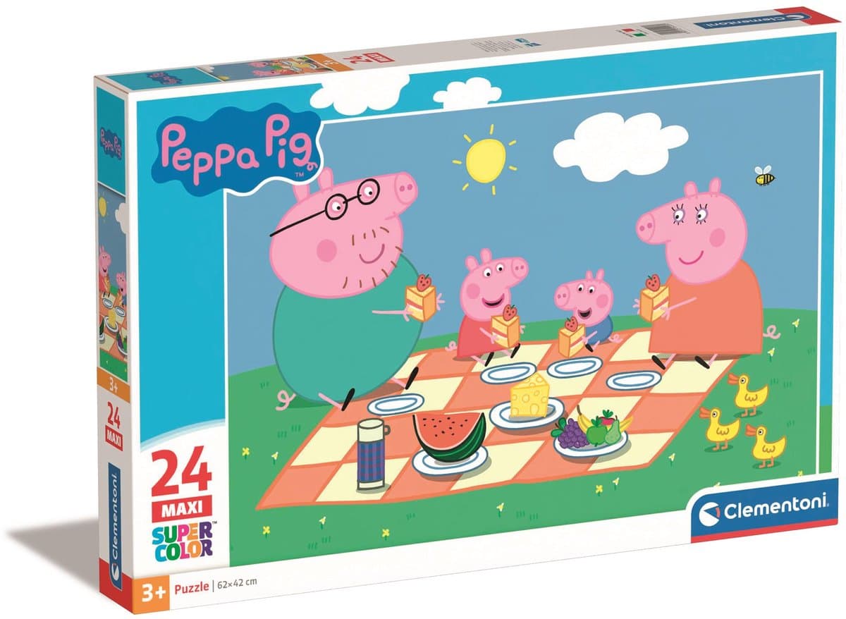 Clementoni Peppa Pig puzzel - 24 stuks, 62 x 42 cm