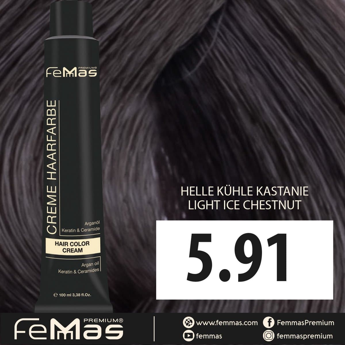 Femmas (5.91) - Haarverf - Koele Lichtbruin - 100ml