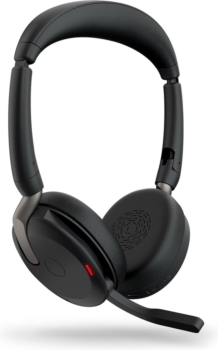 Jabra Evolve2 65 Flex Headset Bedraad en draadloos Hoofdband Kantoor/callcenter Bluetooth Zwart usb C