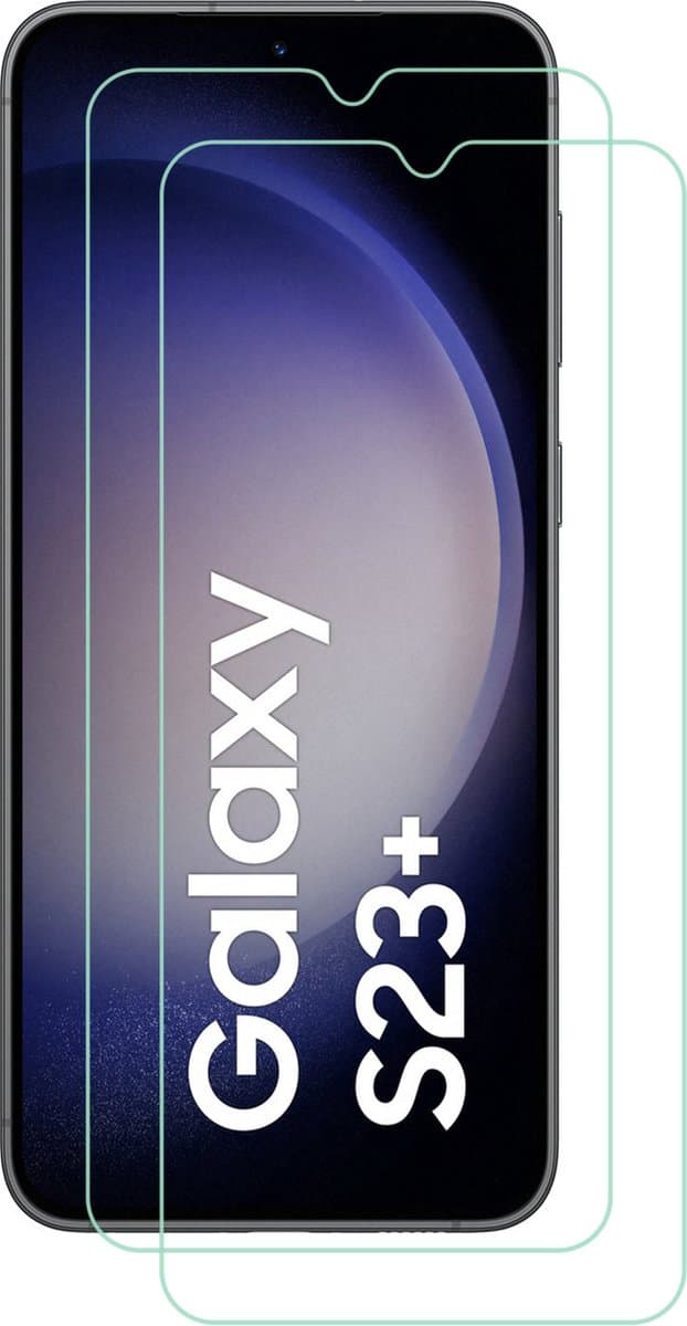 BixB screenprotector Geschikt voor Samsung Galaxy S23 Plus gehard glas tempered glass bescherming – 2 PACK