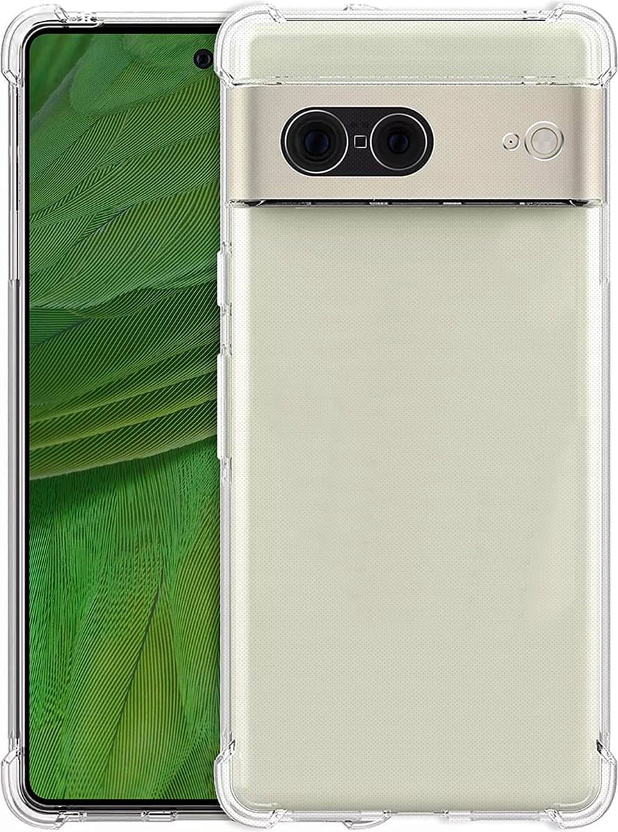 BixB back cover Google Pixel 7 hoesje siliconen shockproof case - transparant