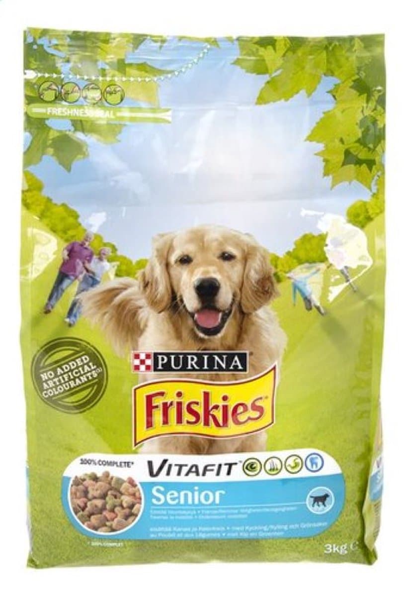 Bonzo (Friskies) - Hondenvoer - Senior - Kip en Groenten - 3kg