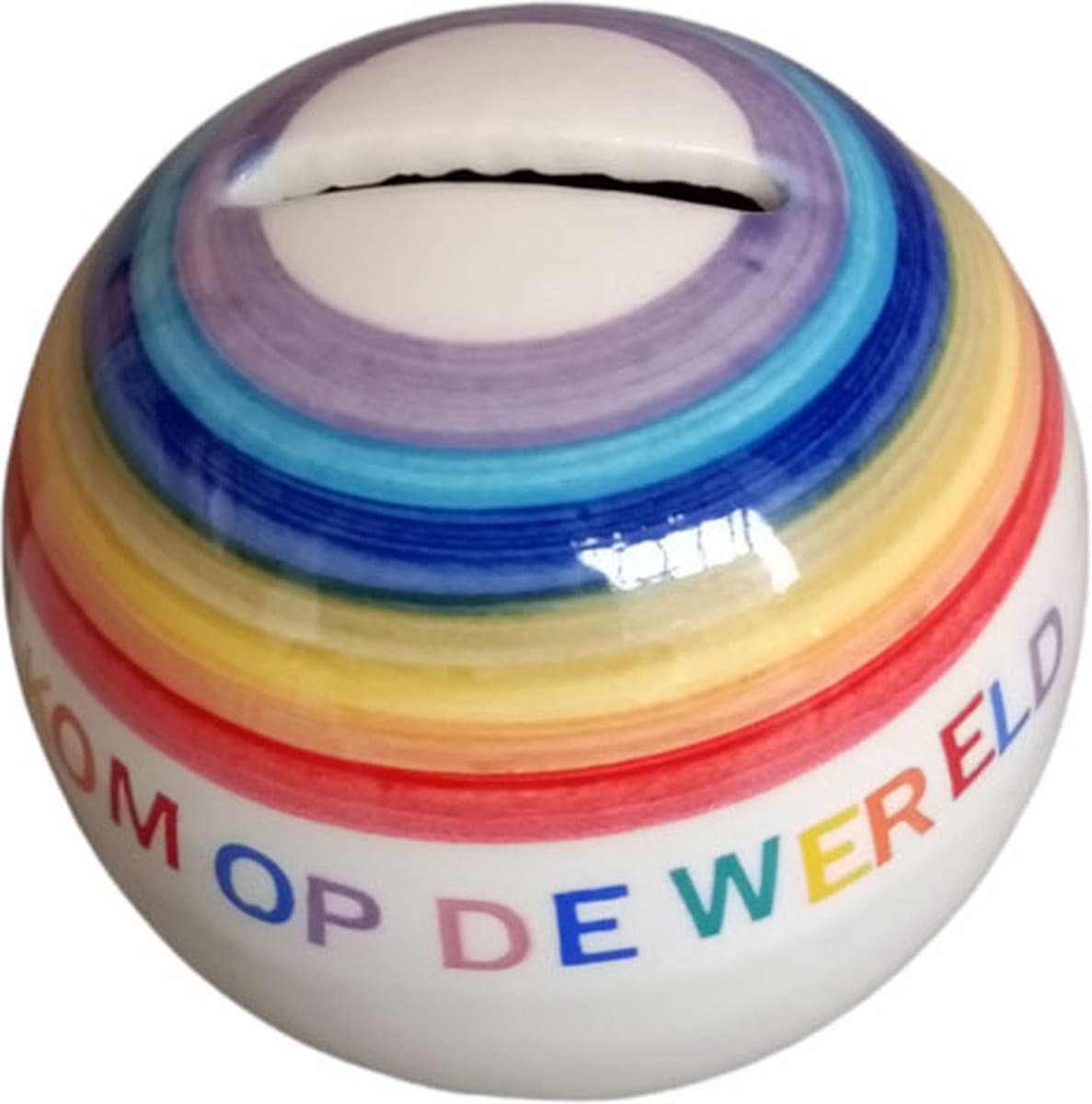 Spaarpot - kraamcadeau - Welkom op de Wereld - Keramiek - fairtrade