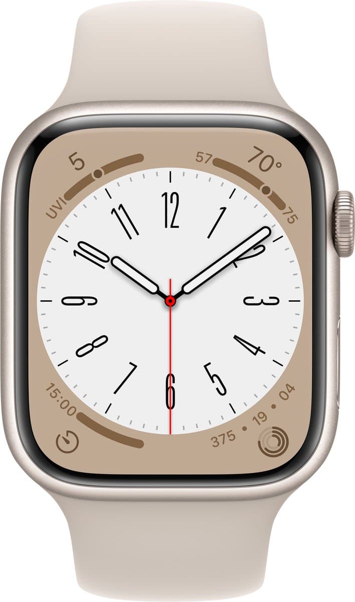 Apple Watch Series 8 - 4G - 45mm - Sterrenlicht Aluminium