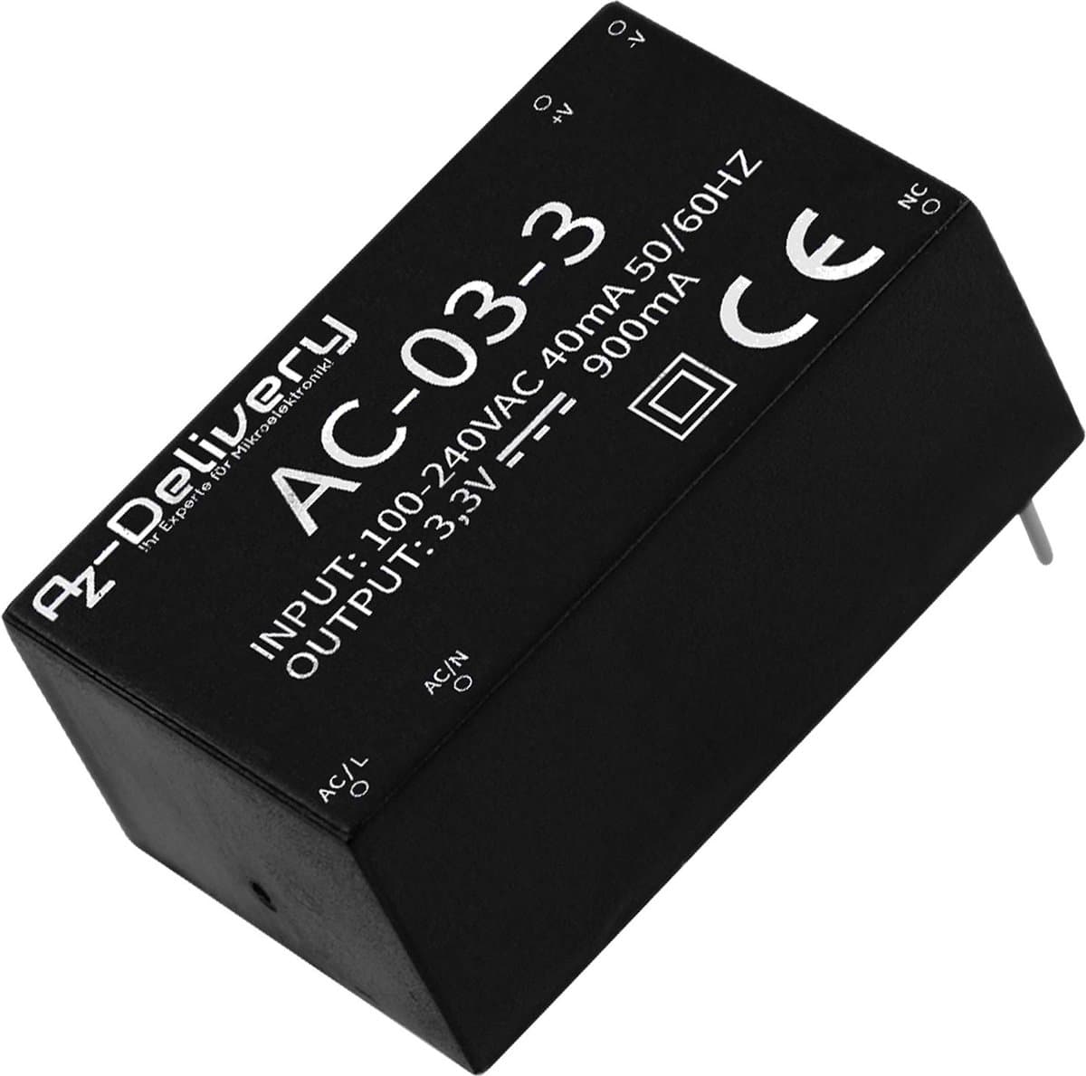 AZDelivery 220V tot 3.3V Mini-Voeding compatibel met Raspberry Pi Inclusief E-Book! 1