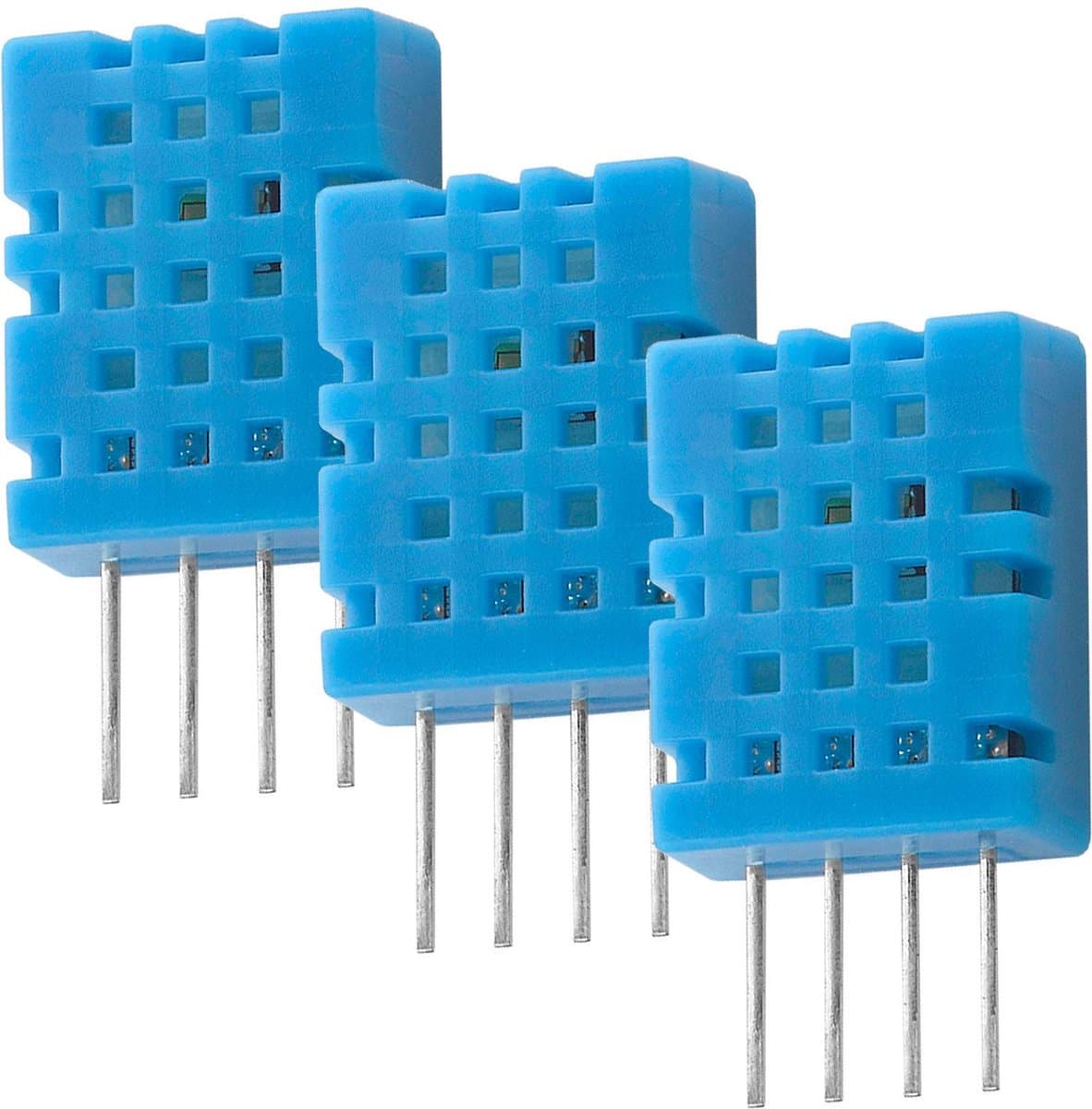 AZDelivery 3 x DHT11 Temperatuursensor en Vochtigheidssensor compatibel met Arduino Inclusief E-Book!