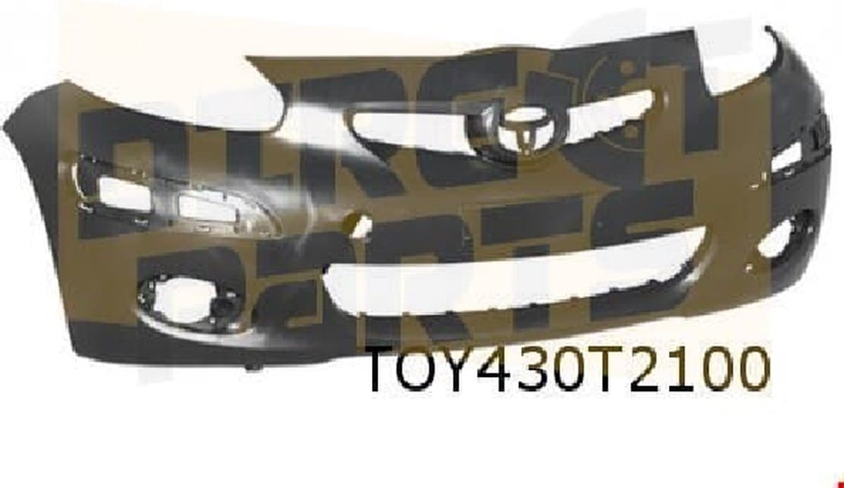 Toyota Aygo (2/2009-3/2012) voorbumper (te spuiten) Origineel! 521190H908