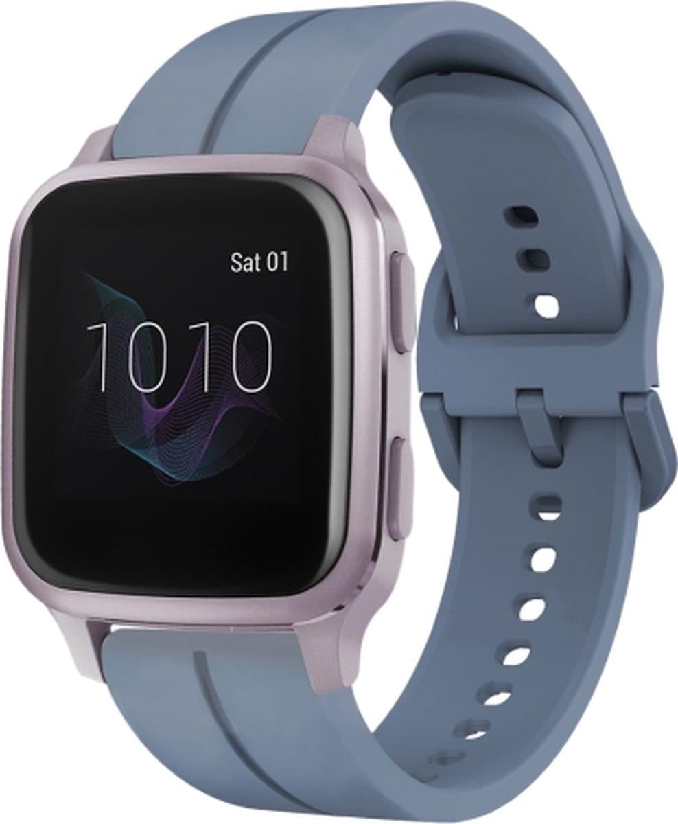 Voor Garmin Venu SQ 20 mm lus siliconen horlogeband (blauw)