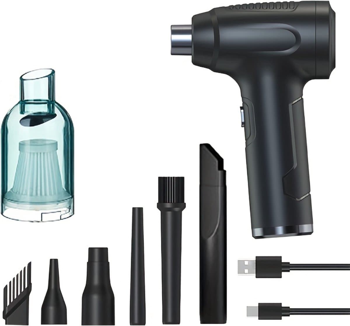 Livano Air Duster Spray - Perslucht - Keyboard Cleaner - Computer - Luchtdrukreiniger - Toetsenbord Reiniger - Compressed Air - Zwart