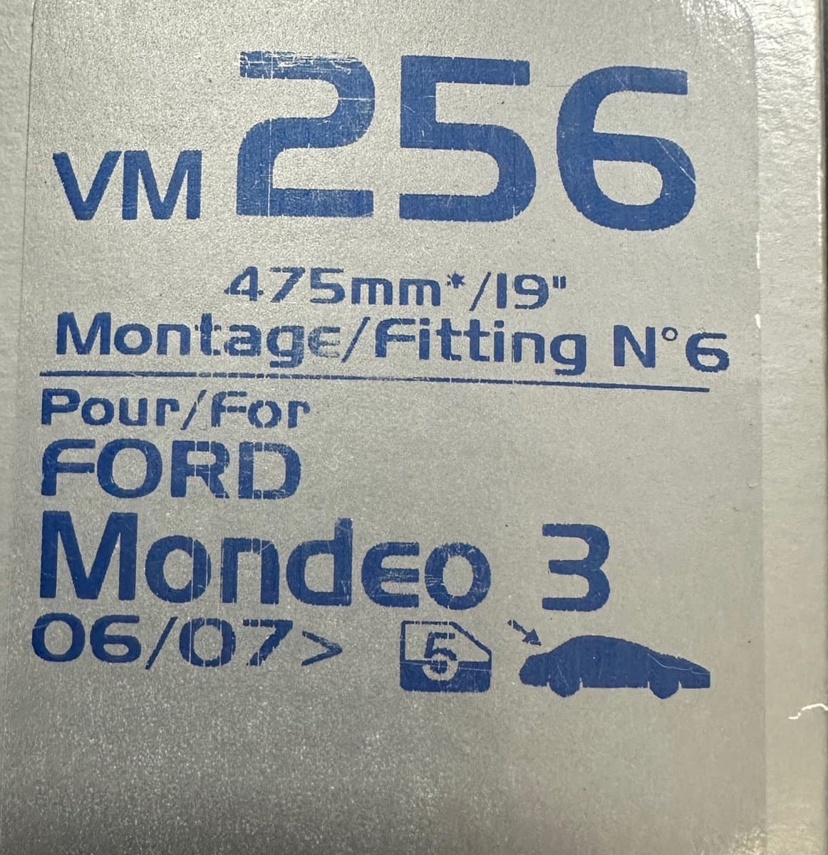 Valeo - Valeo Silencio VR256 achterwisser (1x)