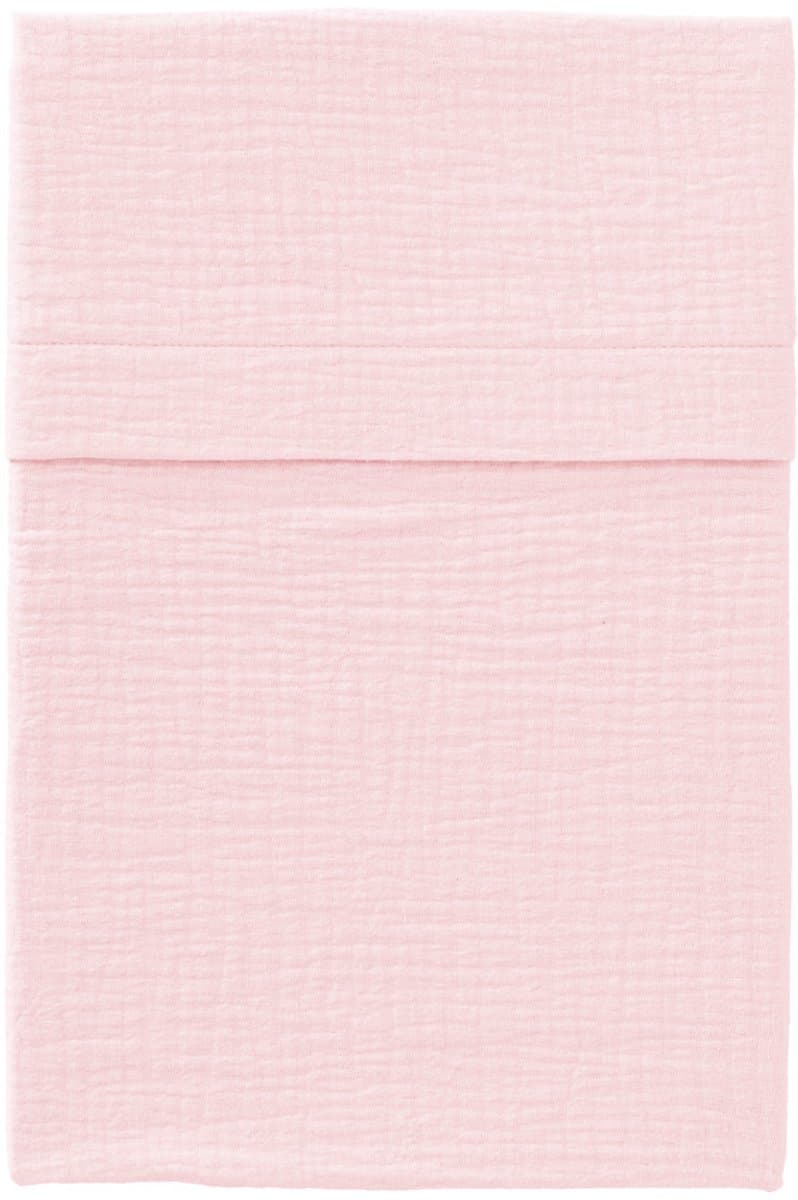 Tjokiki wieglaken - katoen hydrofiel - soft pink - 75x90 cm.