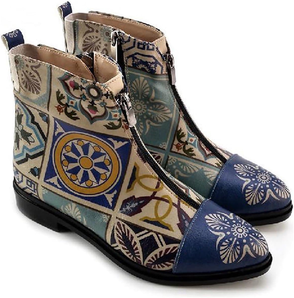 GOBY - Tile Enkel Laars - Damesboots - Handmade - Maat 37
