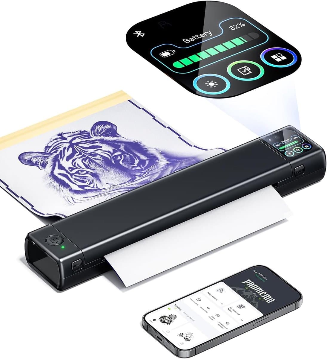 Professionele Tattoo Stencil Printer met Touchscreen en Thermische Technologie
