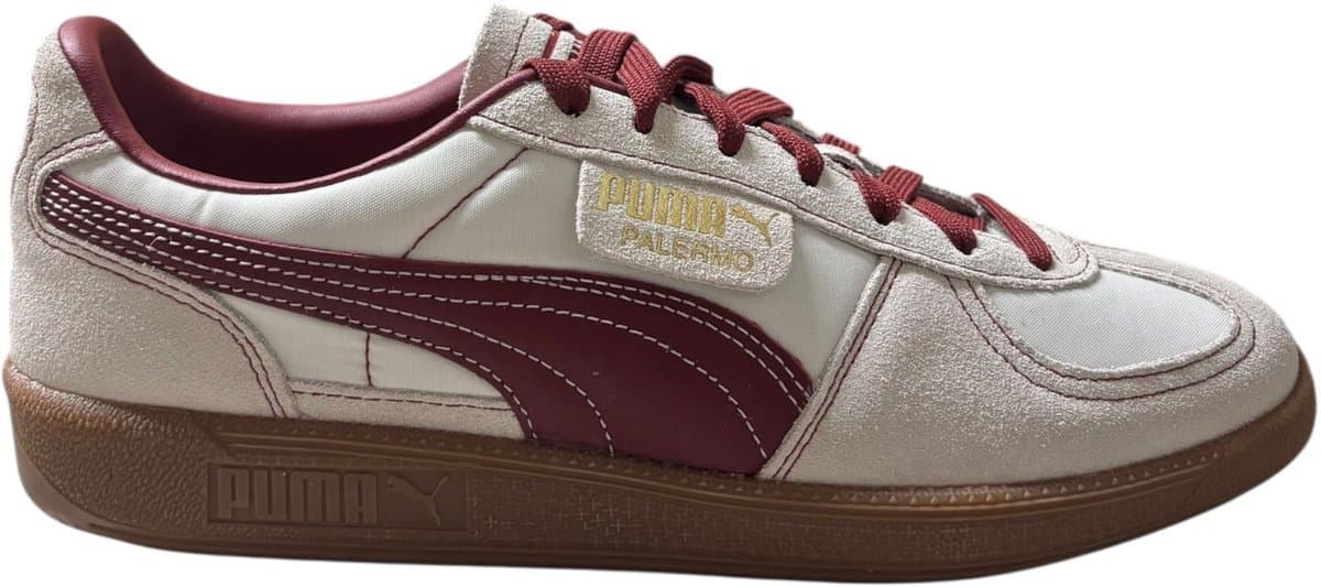 Puma Palermo OG - Sneakers - Unisex - Wit - Beige - Rood