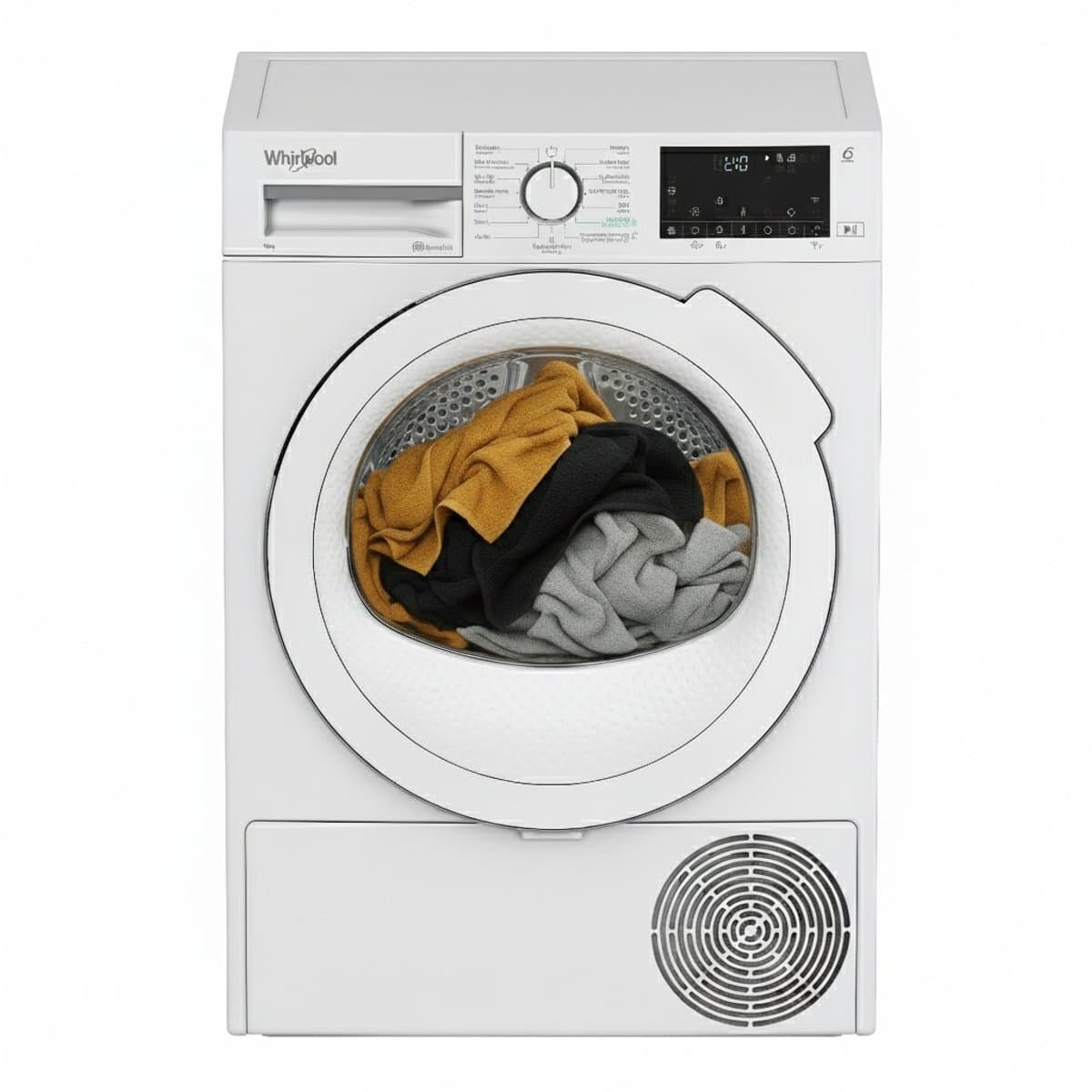 9 kg, 106 kWh/100, 3:15h, 63dB, 230-240V, 50Hz, Wit, 45kg