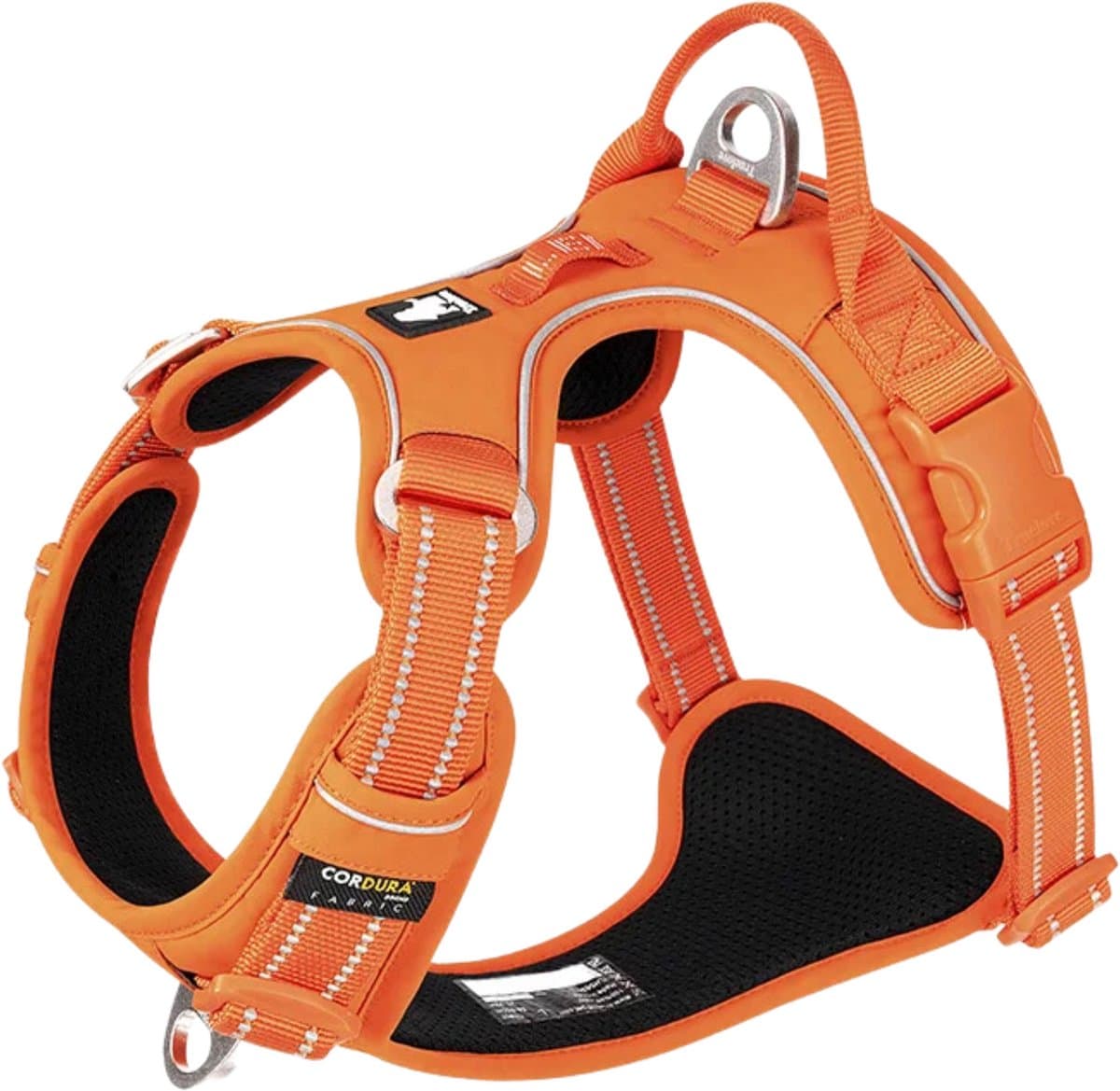 Truelove - Hondentuigje - Hondenharnas - Anti Trek Tuigje - Reflecterend Harnas - 43-56cm - Small - Oranje