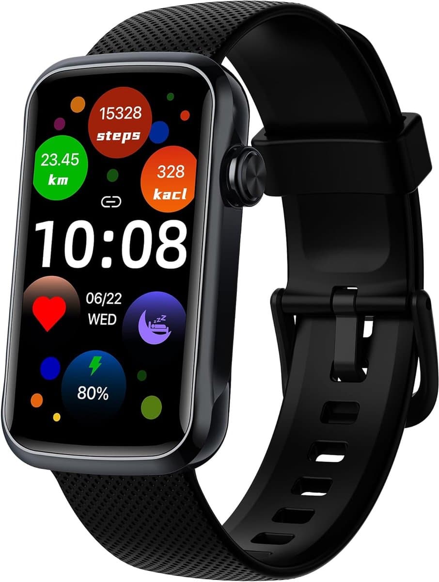 Smartwatch 1,47 inch HD met 28 sportmodi, IP68 waterdicht, fitnesstracker, hartslag- en slaapmonitor