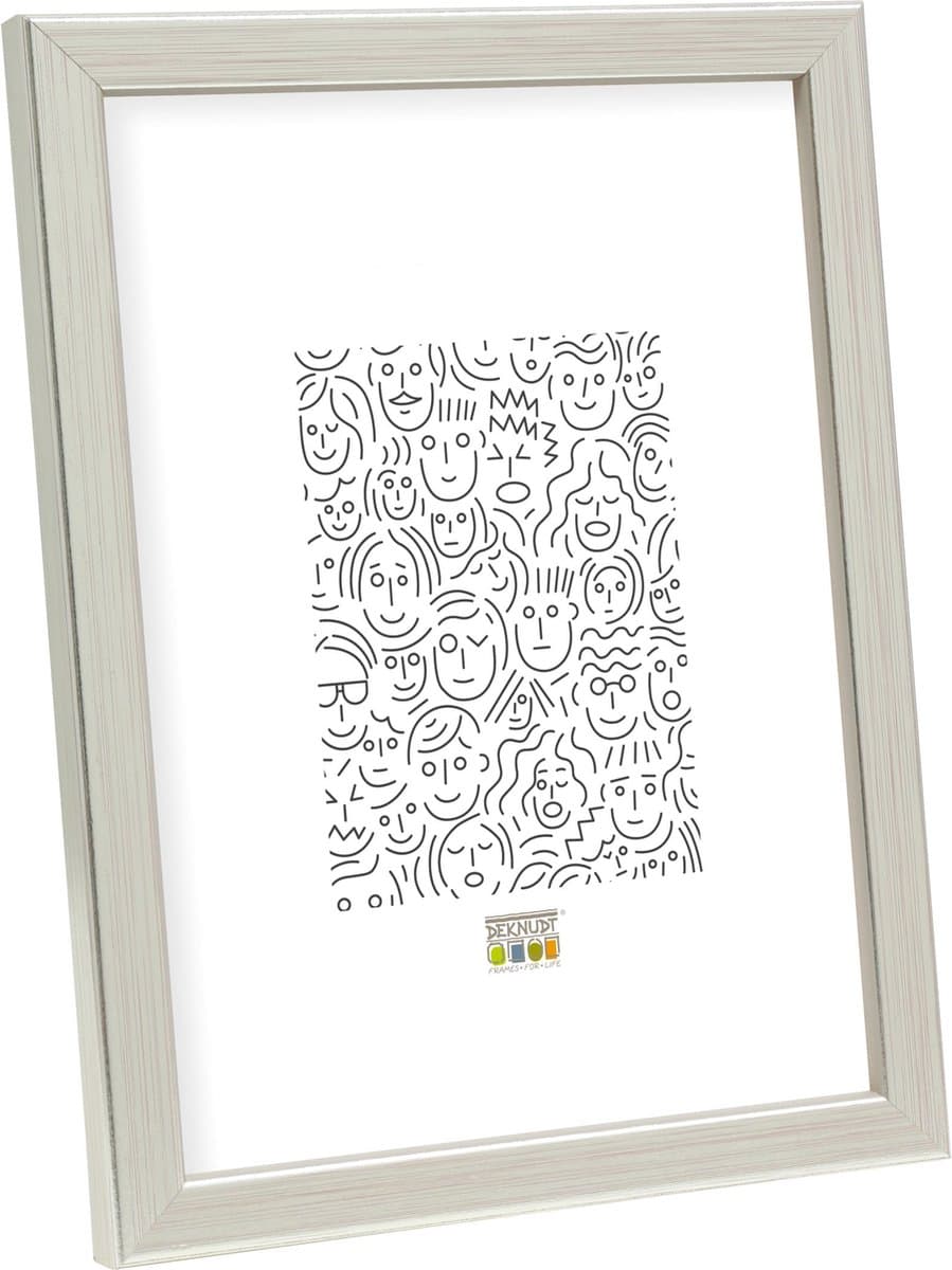Deknudt Frames fotolijst S41JD1 - hout - zilverkleur: foto 6x9 cm