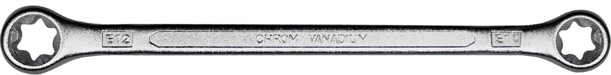 SW stalen E-profiel ringsleutel E 16 x E 22 - vlak, 01556L