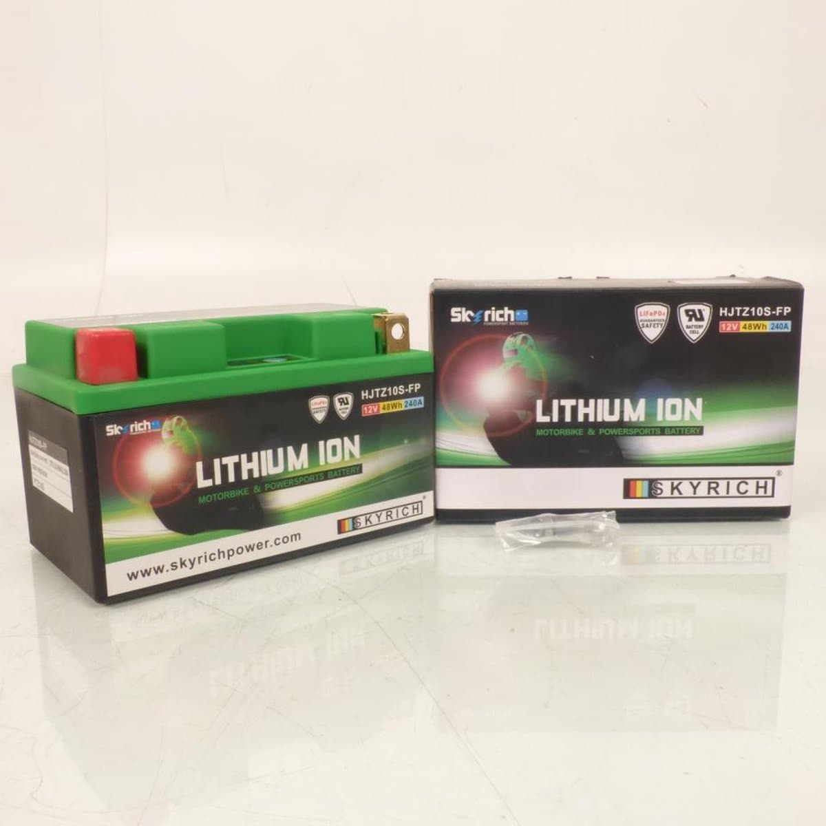 skyrich lithium accu voor ktm 690 supermoto prestige 2007 tot 2008 ytz10s / hjtz10s-fp / 12v 8.6ah nieuw