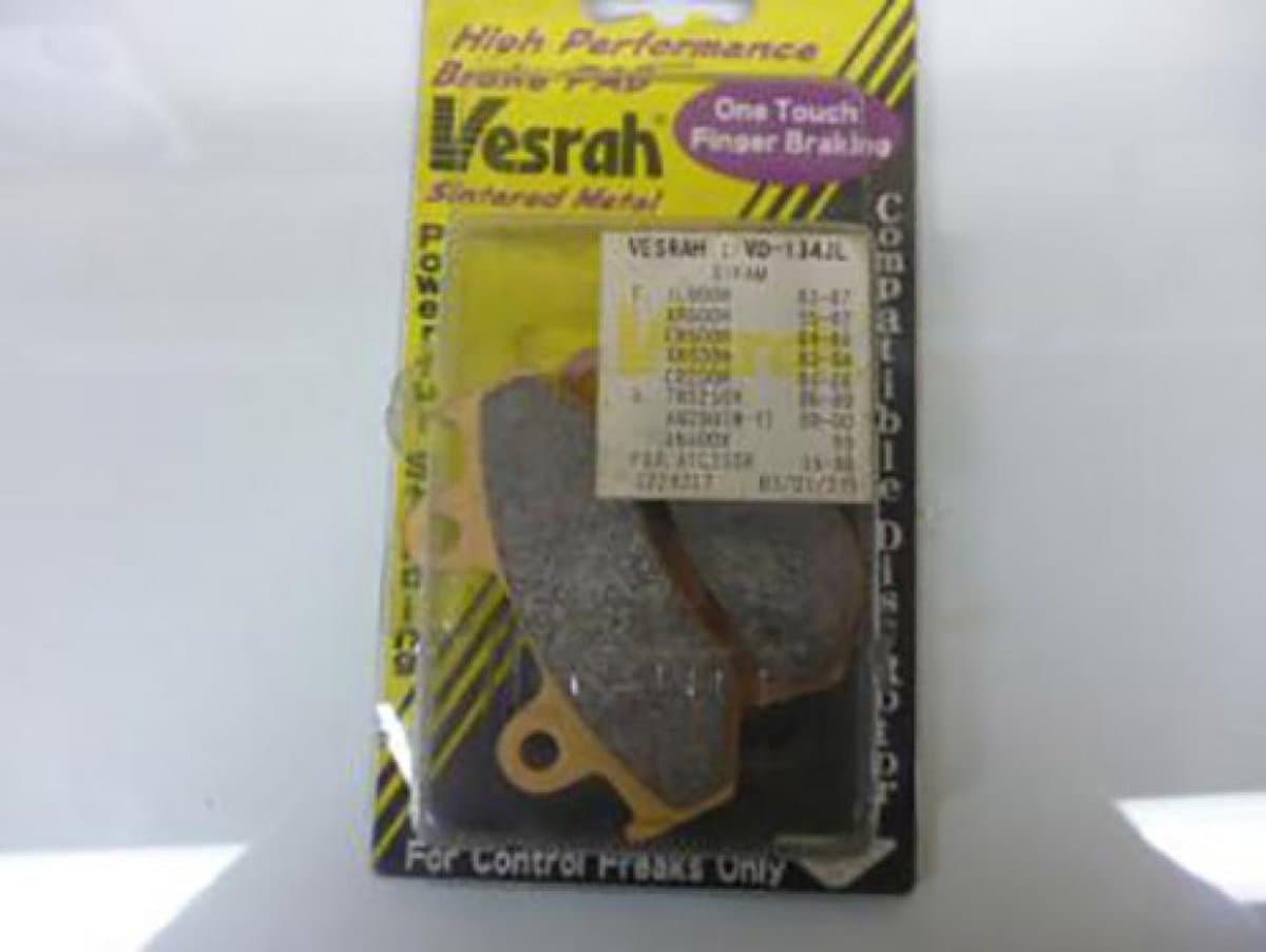 remblokje vesrah voor motor honda 600 xr r 1985 tot 1987 av nieuw