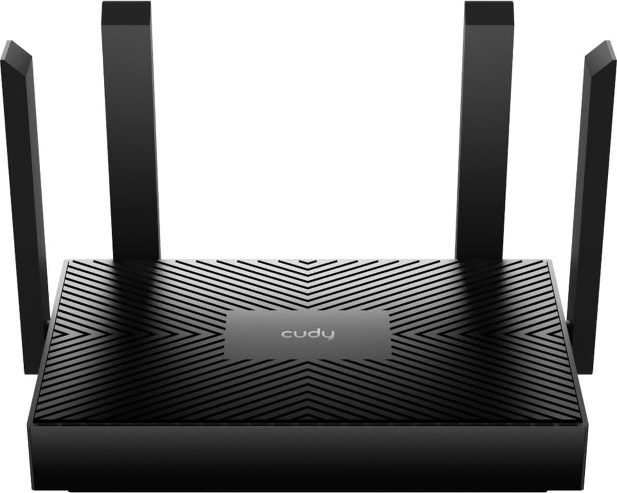 Cudy WR1500 draadloze router Gigabit Ethernet Dual-band (2.4 GHz / 5 GHz) Zwart