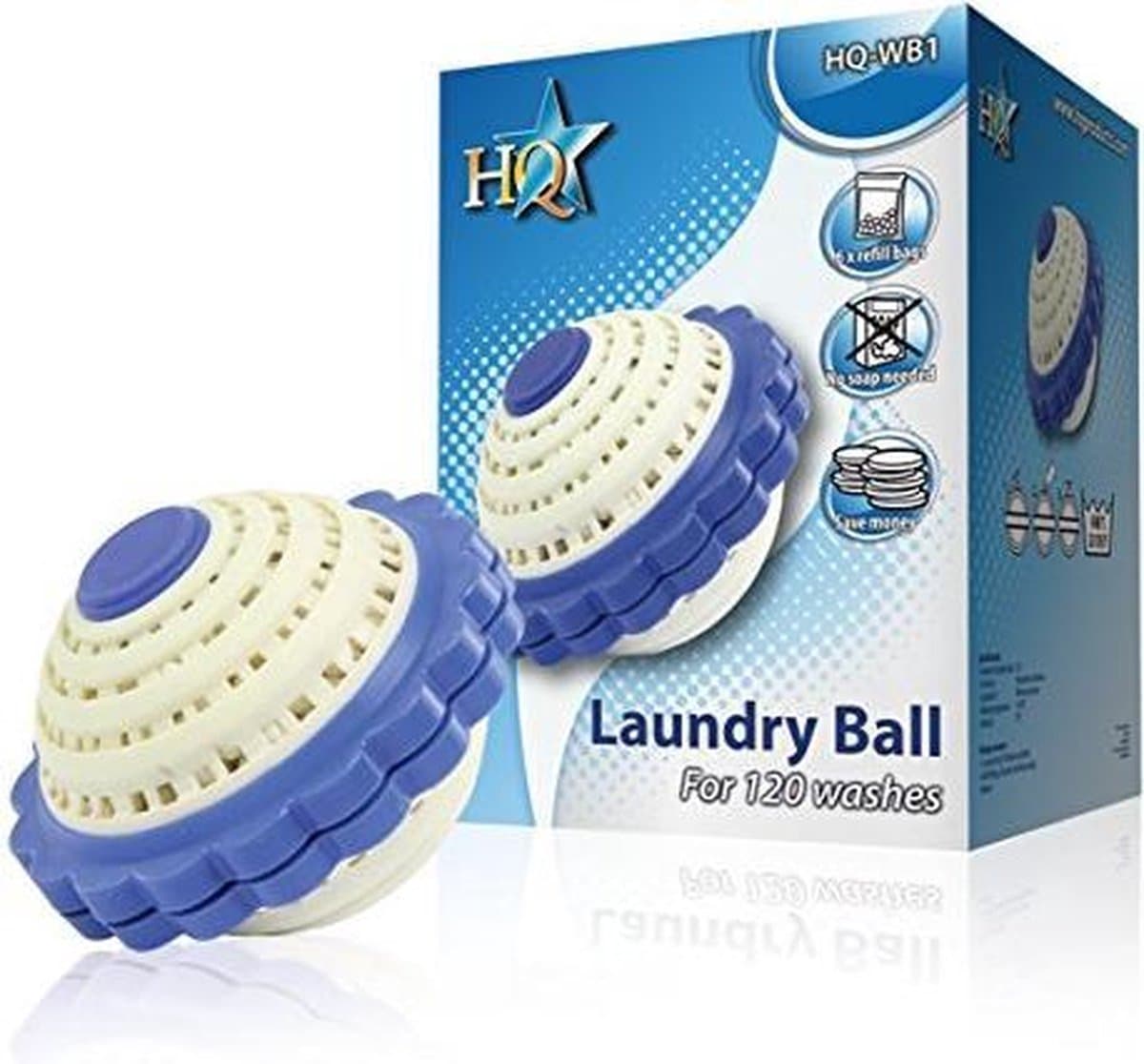 HQ - Wasbal - wasmiddel voor 120 wasbeurten