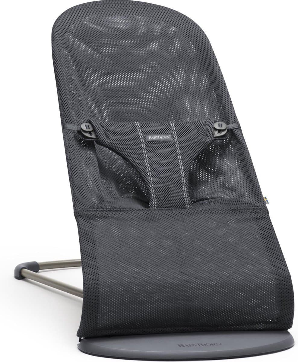 BabyBjörn Wipstoel Bliss - Mesh - Antraciet - Ergonomisch - Verstelbaar - Inklapbaar