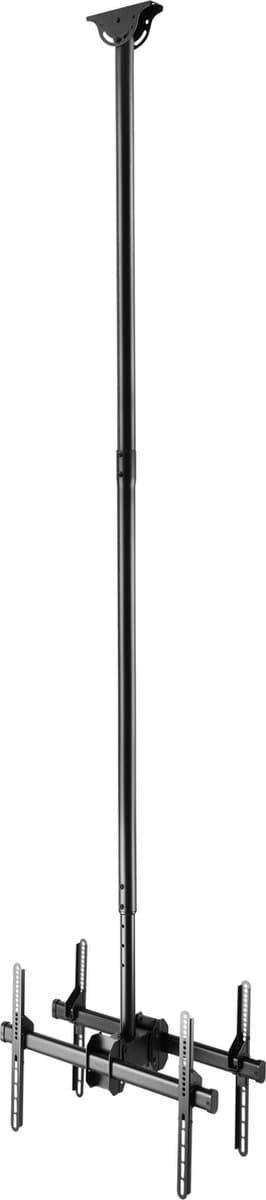 Deltaco ARM-0405 Dubbele TV Plafondbeugel - 37-70 inch - Max 2x 45kg - 250-300cm Arm - Zwart