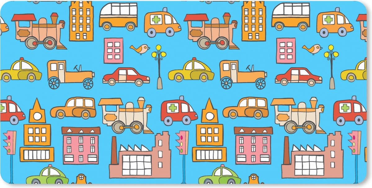 Muismat XXL 80x40 cm - Bureau onderlegger - Bureau mat Patronen - Auto - Huis - Bureaumat - Gaming mousepad xl - Bureaulegger groot - Computer deskmat