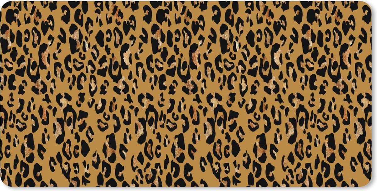 Muismat XXL 80x40 cm - Bureau onderlegger - Bureau mat Panterprint - Luxe - Patronen - Bureaumat - Gaming mousepad xl - Bureaulegger groot - Computer deskmat
