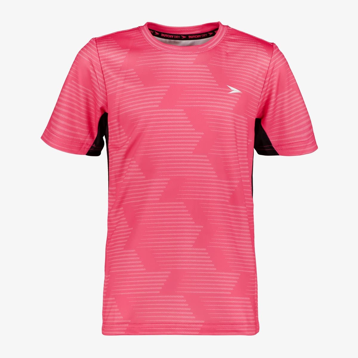 Dutchy Dry kinder voetbal T-shirt roze - Maat 176