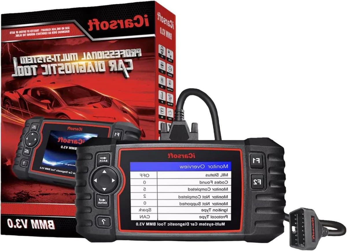 Diagnoseapparaat - OBD-II scanner - Auto onderhoud - Alle systemen diagnose - 4.0 inch scherm - Zwart