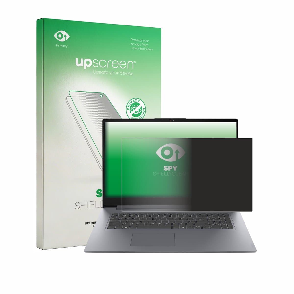 upscreen - privacy screenprotector voor Lenovo V17 G7 - Folie Beschermfolie Blauwlichtfilter