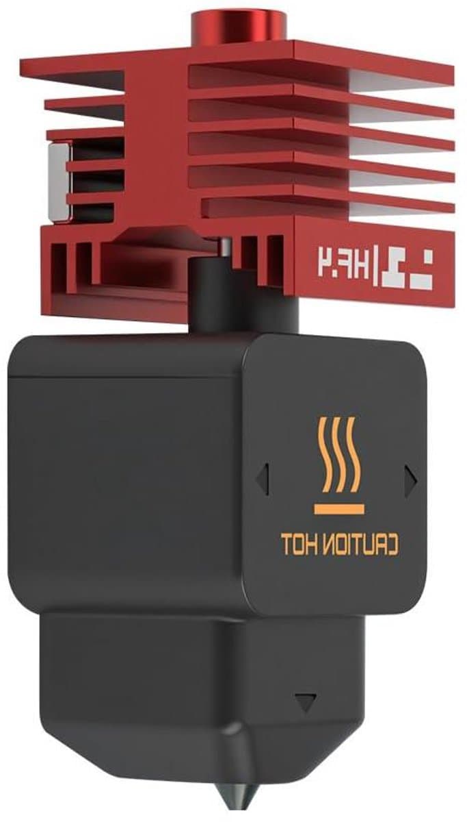 3D Printer Hotend - Verwarmingsblok Mondstuk - Precisie Printen - Hoge Stroom Ontwerp - 0.4 mm - Rood Zwart
