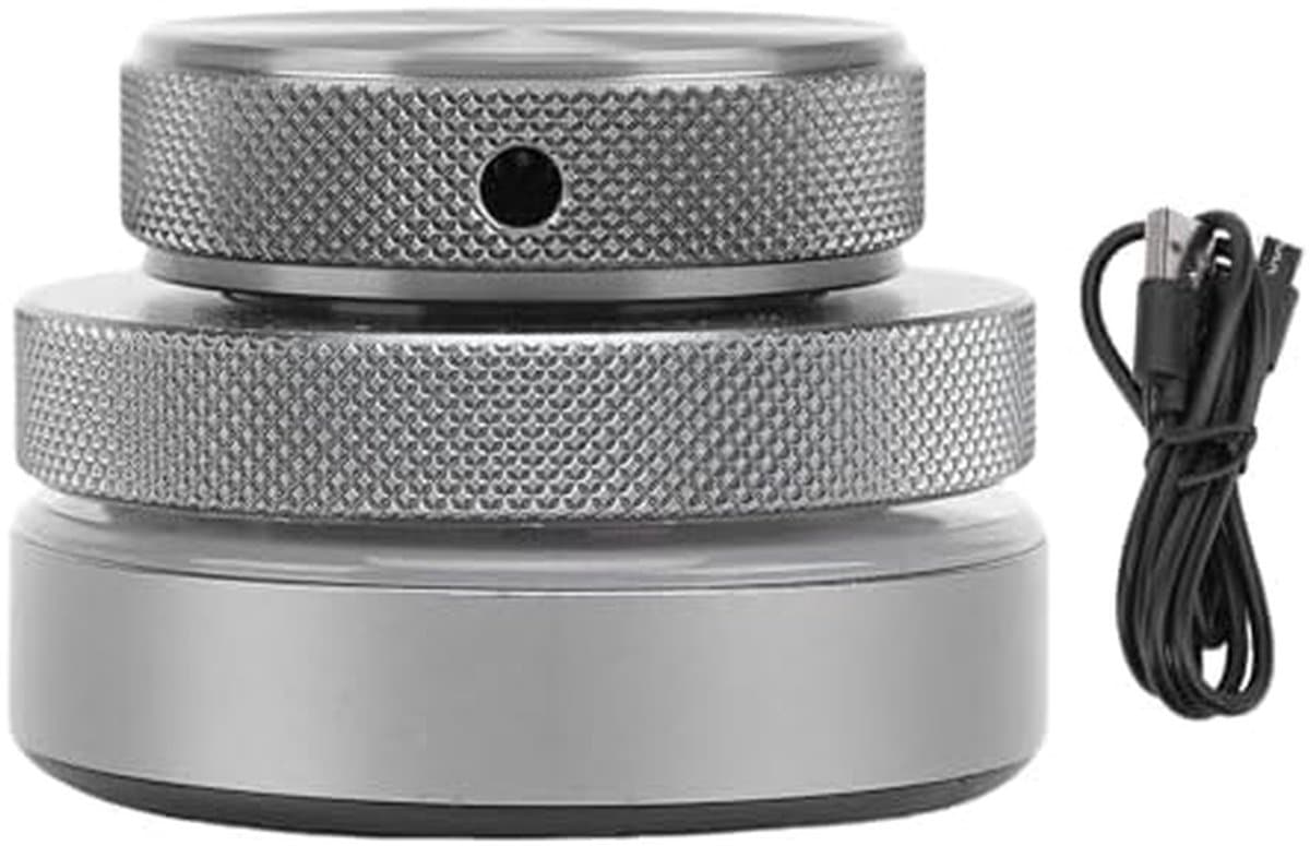 Multimedia Draaiknop - Volume Controller - Multitasken Vereenvoudigen - RGB Sneltoetsen - 55 mm Diameter - Grijs
