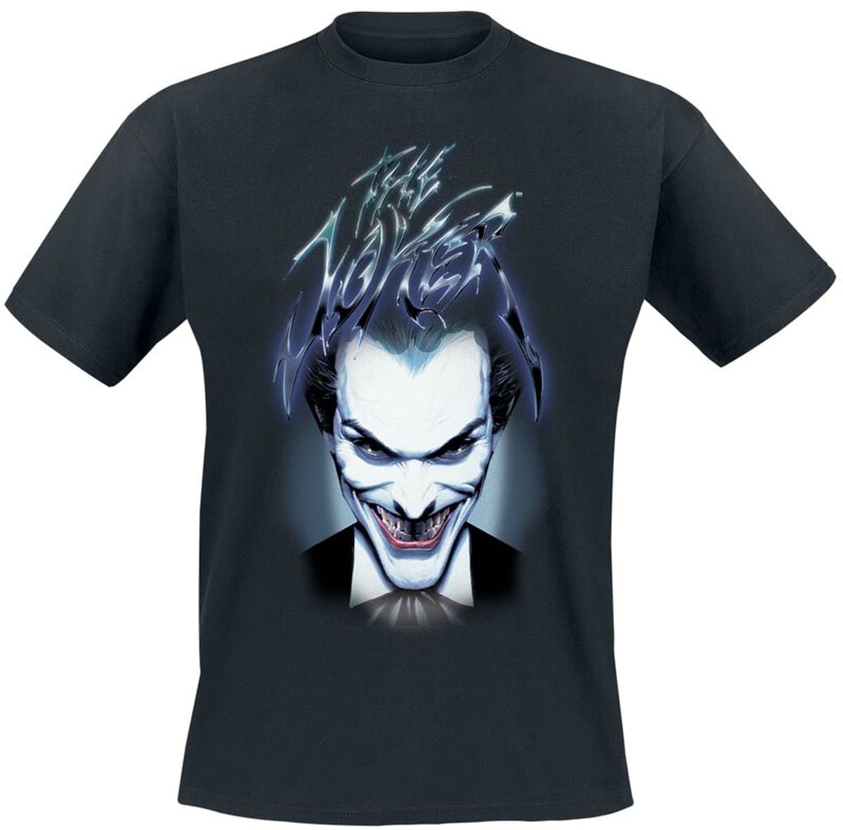 Batman The Joker - Blue Smile Heren T-shirt - zwart - L