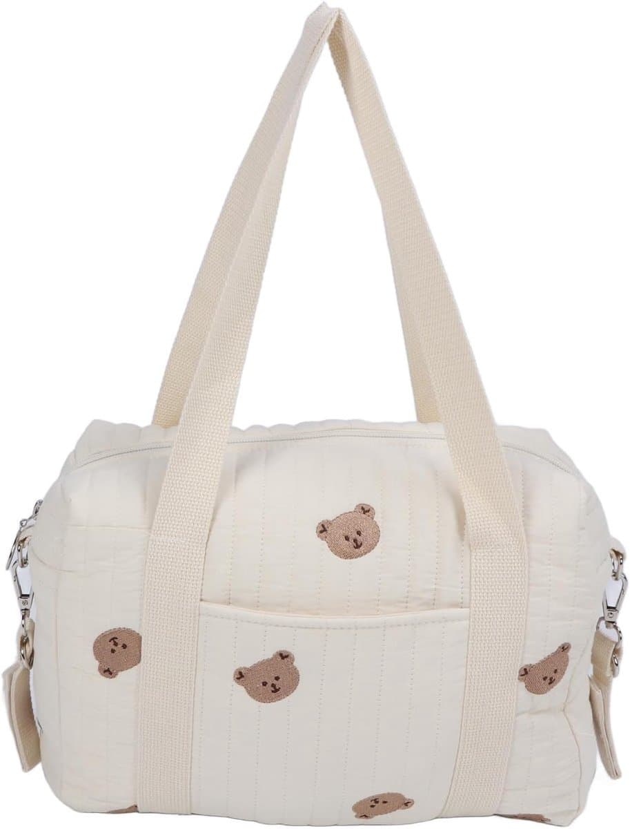 Luieropslag Handtas - Kinderwagen Organizer - Baby Benodigdheden Dragen - Grote Capaciteit - 27x18x3 cm - Bruin