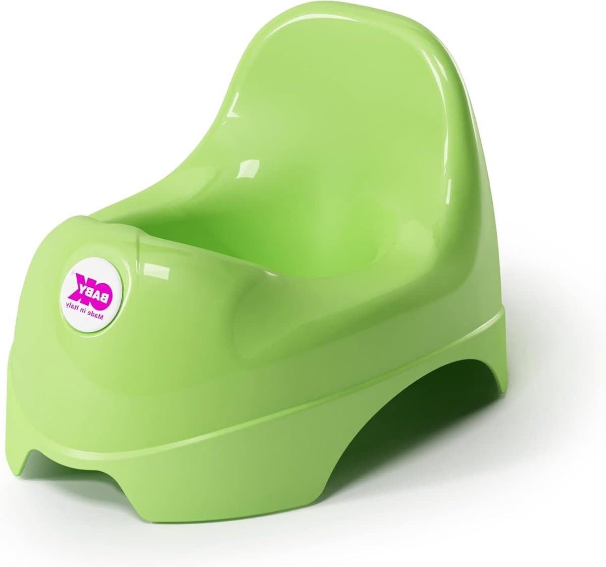 Potje met rugleuning - Kinder toilet - Zindelijkheidstraining - Ergonomisch ontwerp - L 35 cm - Groen