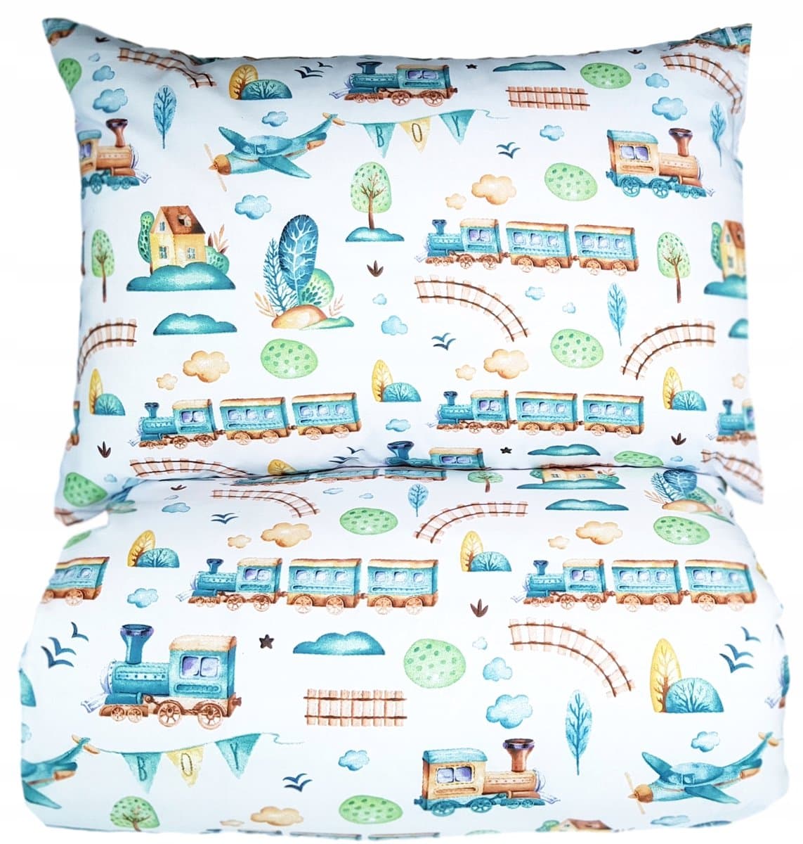 Kinderbeddengoed Katoen Trein 120x160 cm - Vrolijk en Comfortabel