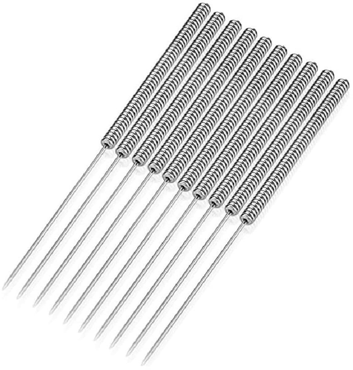 Reinigingsnaalden 3D - Nozzle reiniger - Printeronderhoud - Roestvrij staal - 10 stuks 0.25 mm - Chroom