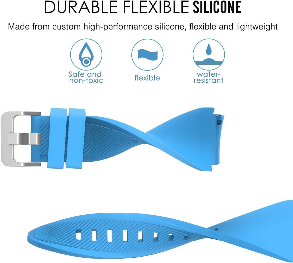 Stijlvolle 22mm Silicone Sport Armband voor Samsung Gear S3, Galaxy Watch 46mm en Huawei Watch GT 2