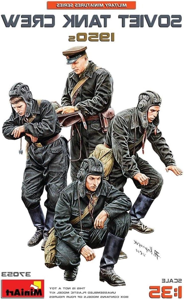 Modelbouwset Sovjet Tankbemanning - Dioramasem Plastic Modelkit - Hobby en Knutselen - Gedemonteerde Kunststofonderdelen - Schaal 1:35 - Diverse