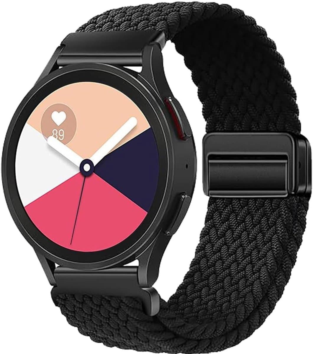 Magnetische Sportarmband voor Smartwatches - Vervangband voor Amazfit Bip 6/5, GTR 4/3/2 en Stratos 3/2/2S - 22mm Nylon, Ademend en Lichtgewicht Design