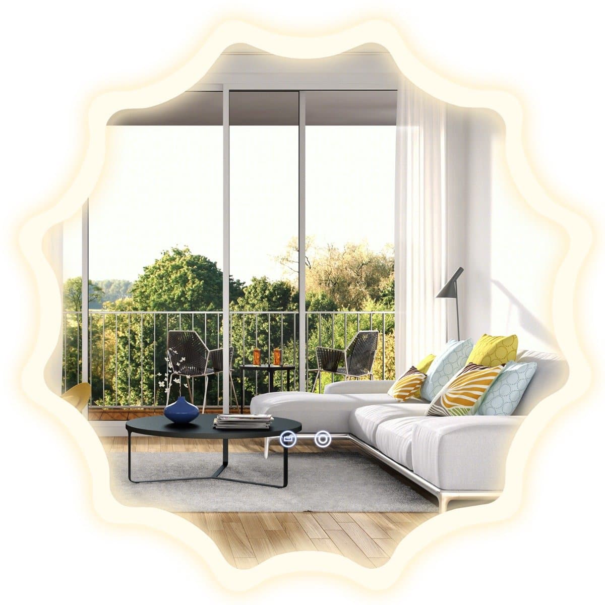 SureDeal® - Wandspiegel - LED Badkamerspiegel - Lichtkleuren - Anticondens Verlichte - Variabele Intensiteit - 60x60 cm - Zilver